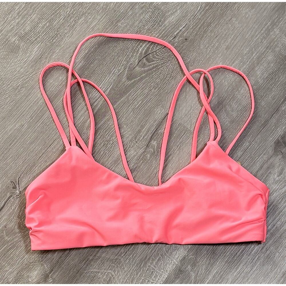 Athleta Perfect Form Sports Bra Padded Size XXS A Mimosa Pink